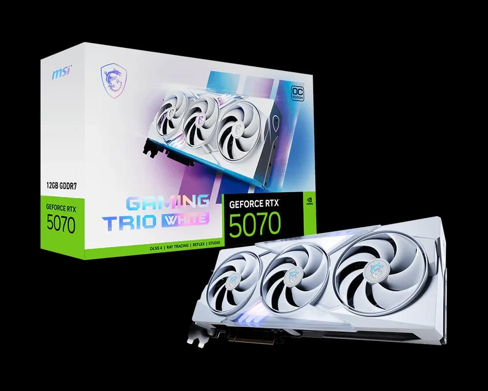 GPU - NVIDIA MSI RTX 5070 12G GAMING TRIO OC WHITE