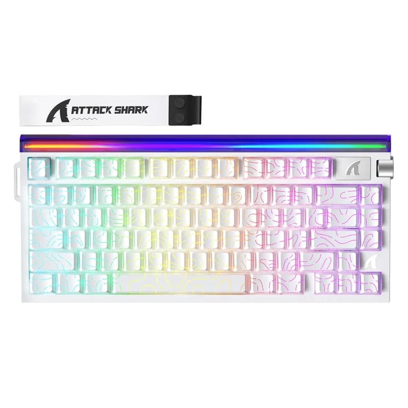 KEYBOARD - ATTACK SHARK R85 HE RAPID TRIGGER MAGNETIC WHITE