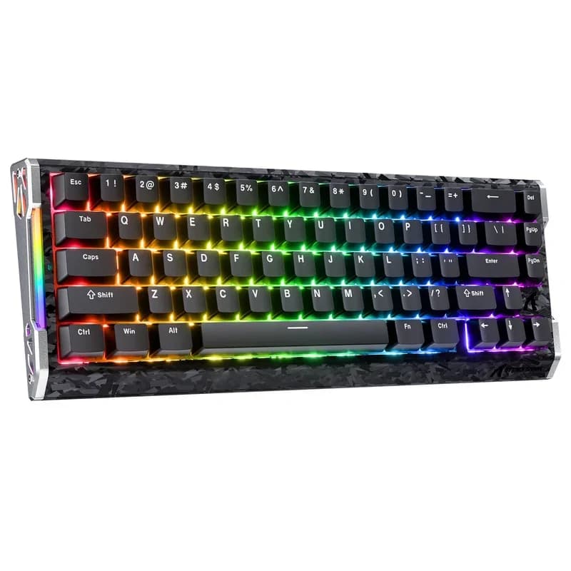 KEYBOARD - ATTACK SHARK R68 HE CARBON FIBER RAPID TRIGGER MAGNETIC - BLACK