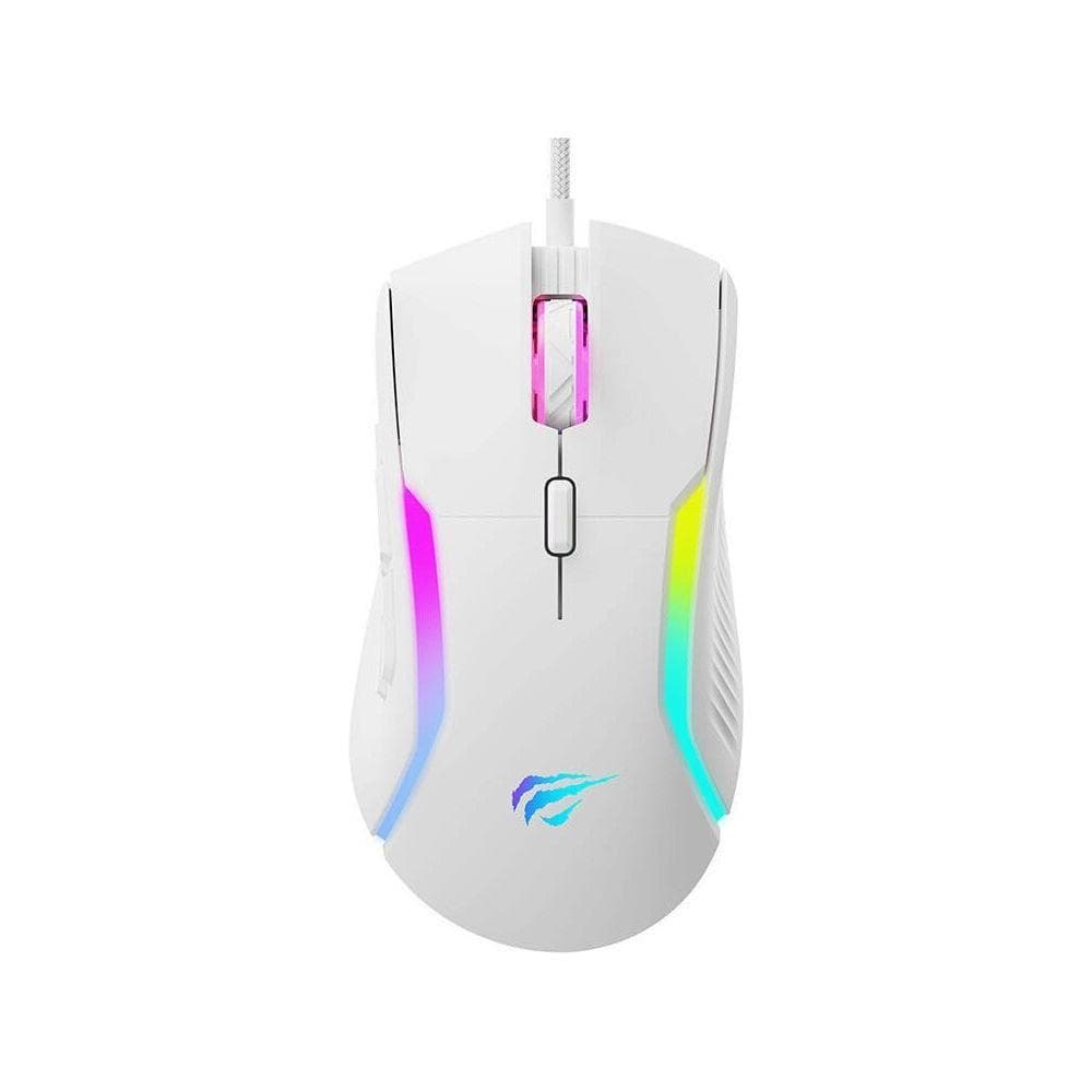 MOUSE - HAVIT GAMENOTE RGB BACKLIT WHITE