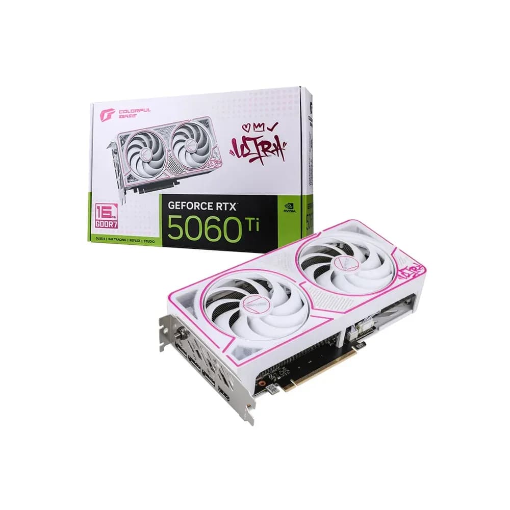 GPU - NVIDIA COLORFUL i-GAME RTX 5060TI ULTRA WHITE DUO OC 16GB