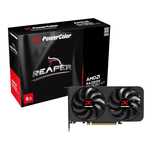 GPU - AMD POWERCOLOR REAPER RX 9060XT DUAL 8GB OC BLACK