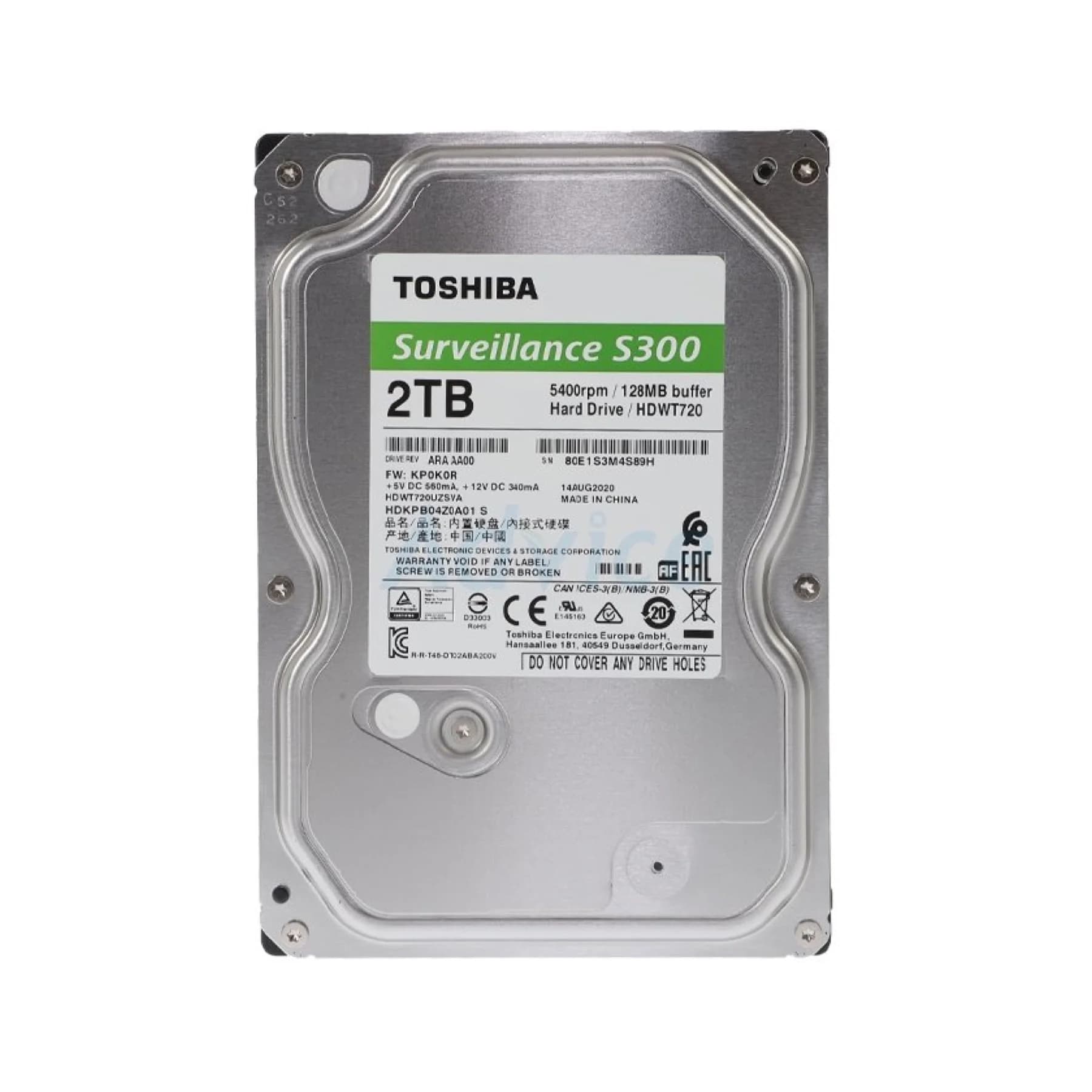 HDD - 3.5 INCH TOSHIBA (SURVEILLANCE/DESKTOP) S300 2TB