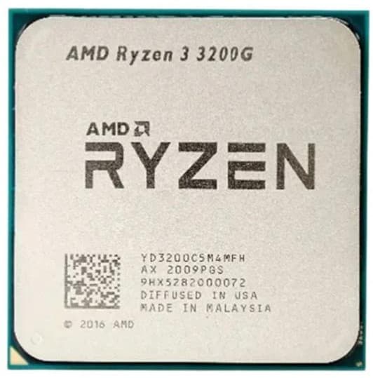 PROCESSOR AMD - RYZEN 3 3200G 3.60 GHz | 4 Cores | 4 Threads