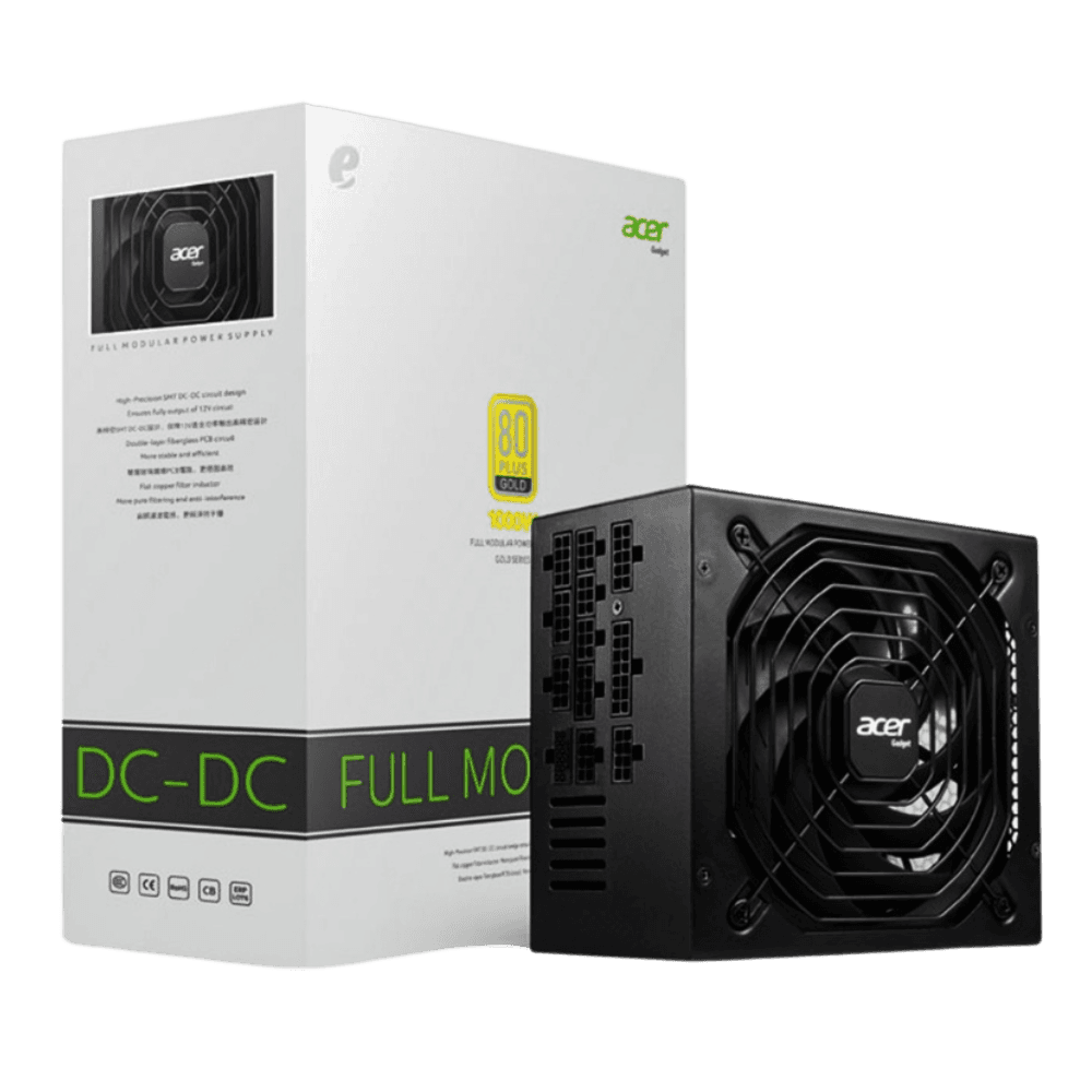 POWER SUPPLY - ACER 1000W 80+ GOLD FULL MODULAR