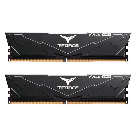 RAM (MEMORY) - 16GB KIT (2X8GB) DDR5 6000MHZ T-FORCE VULCAN(BK) UD-D5 CL38-38-38-78 1.25V